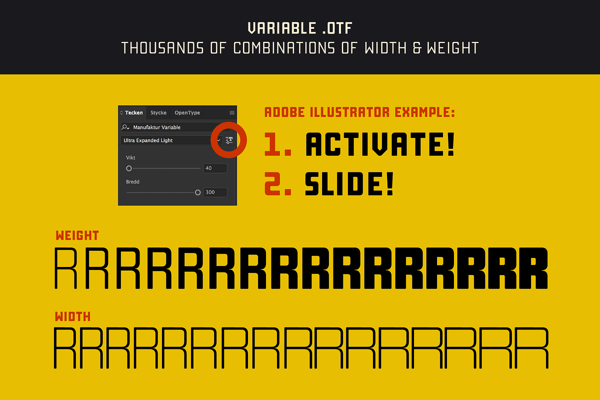 Manufaktur - A 60 fonts family, a Sans Serif Font by Great Scott! (Photo 10 of 11)