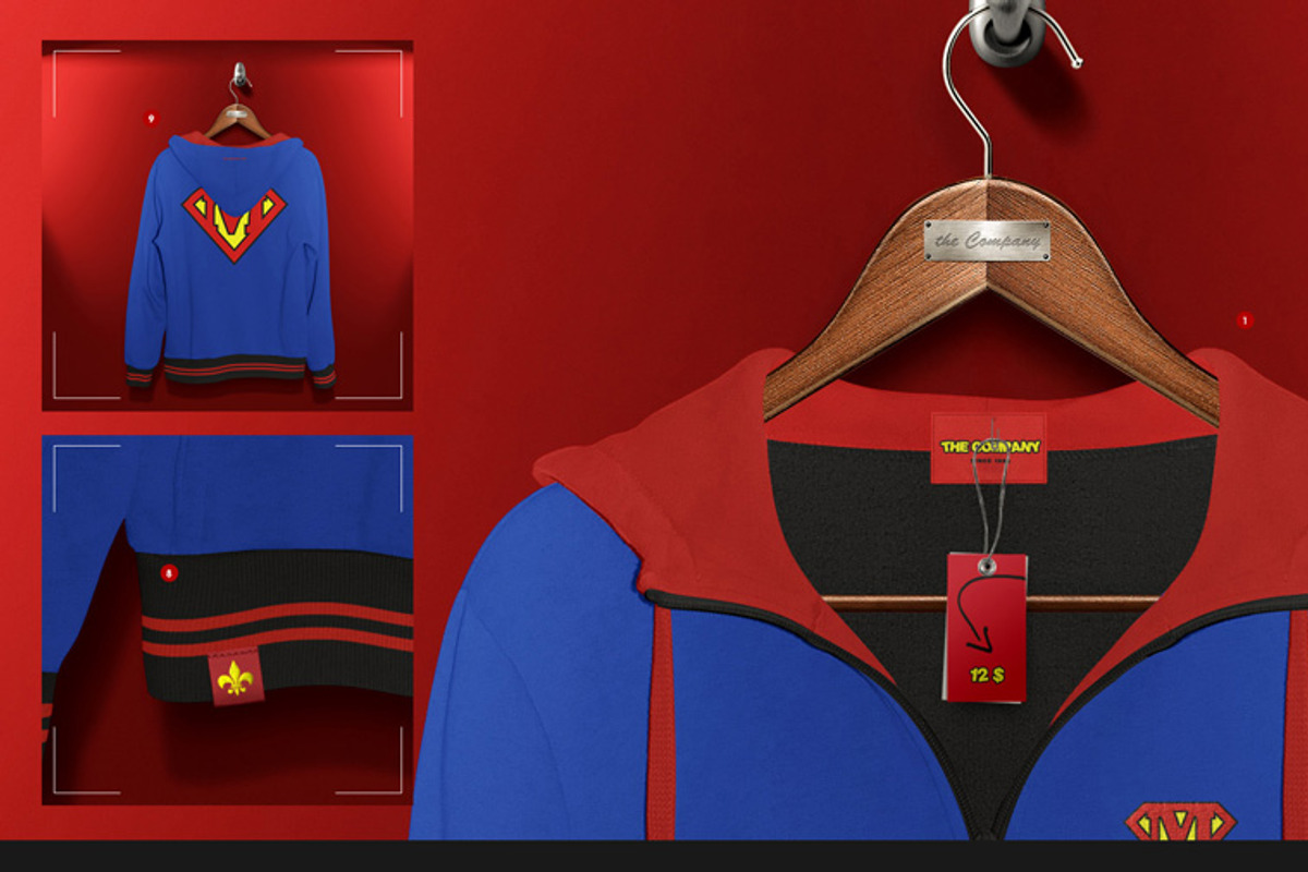 Hoodie On 5 Stages Mock-up, a Hoody Mockup by Mocca Mockups Store (Photo 6 of 69)