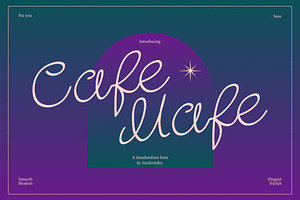 BRY Cafe Mafe - Handwritten Script