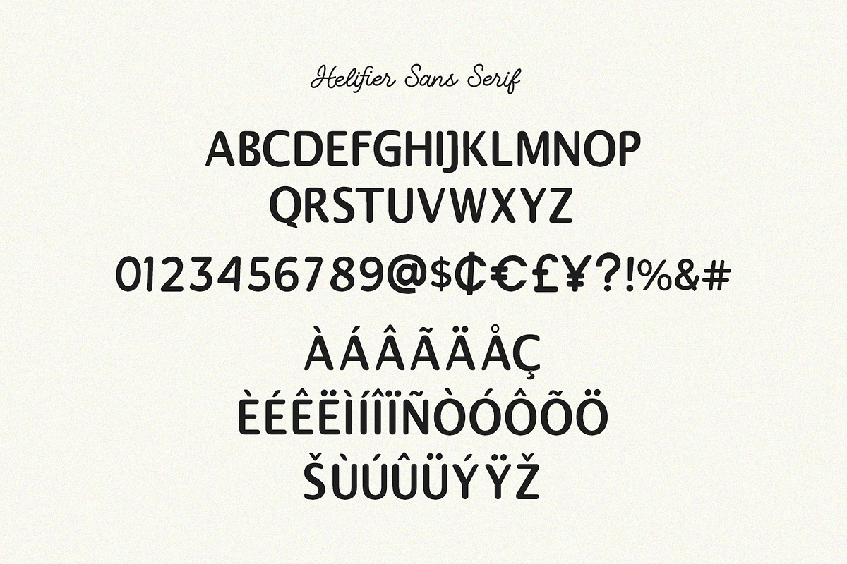 Helifier Duo Script Sans Combination, a Script Font by Maulana Creative (Photo 7 of 7)