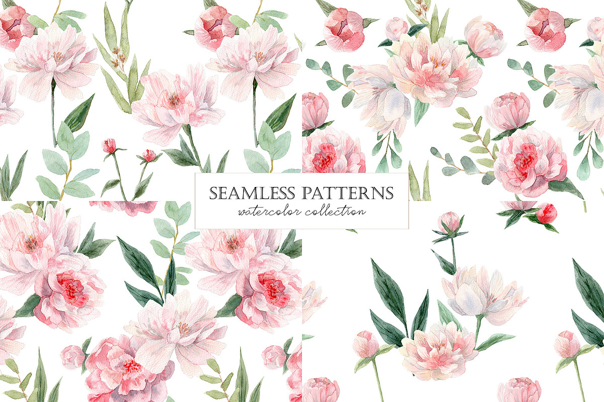 Watercolor Peony. Pink peonies., a Decorative Illustration by Slastick (Photo 4 of 11)