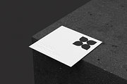 80x80 Business Card Mockup On Stone, a Pens & Pencil Mockup by Design Squad (Thumbnail 2 of 2)