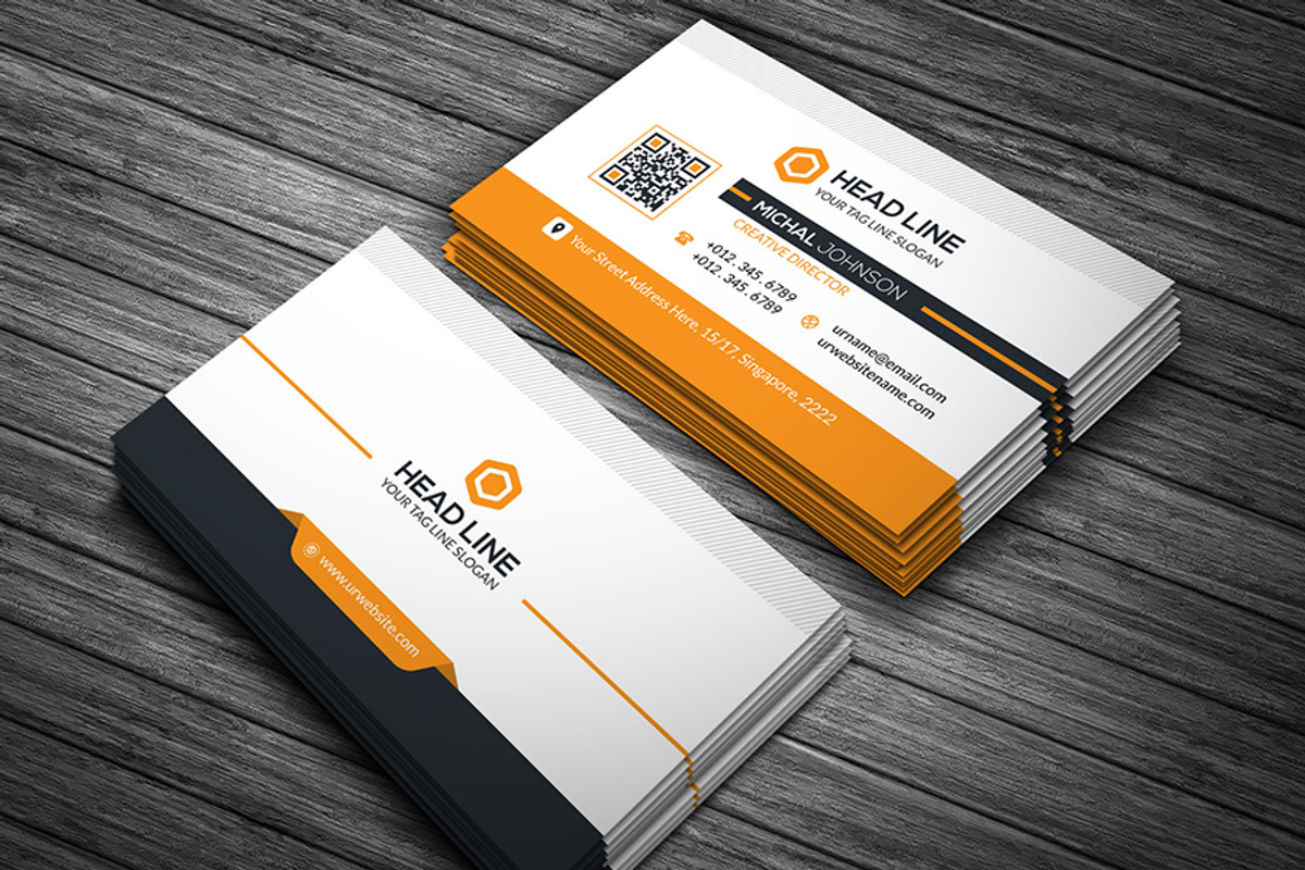 Head Line Business Card, a Business Card Template by GenerousArt (Photo 3 of 5)