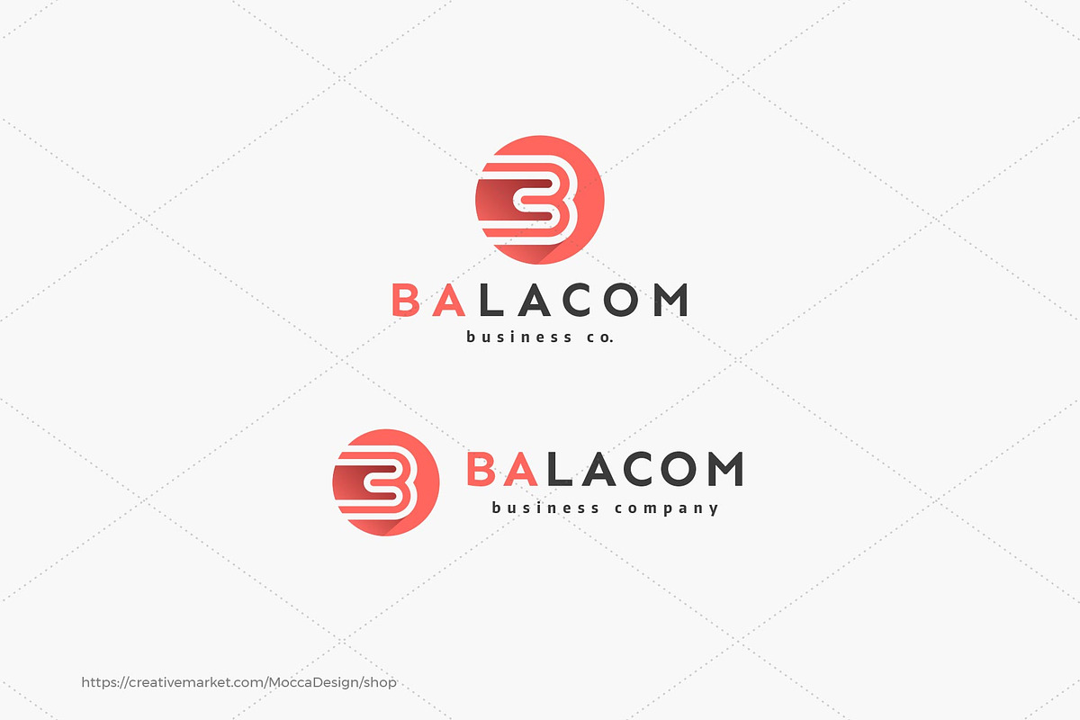 Balacom Logo - Letter B Monogram, a Branding & Logo Template by Mocca Design (Photo 2 of 6)