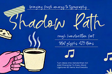 Shadow Path Rough Handwritten Font
