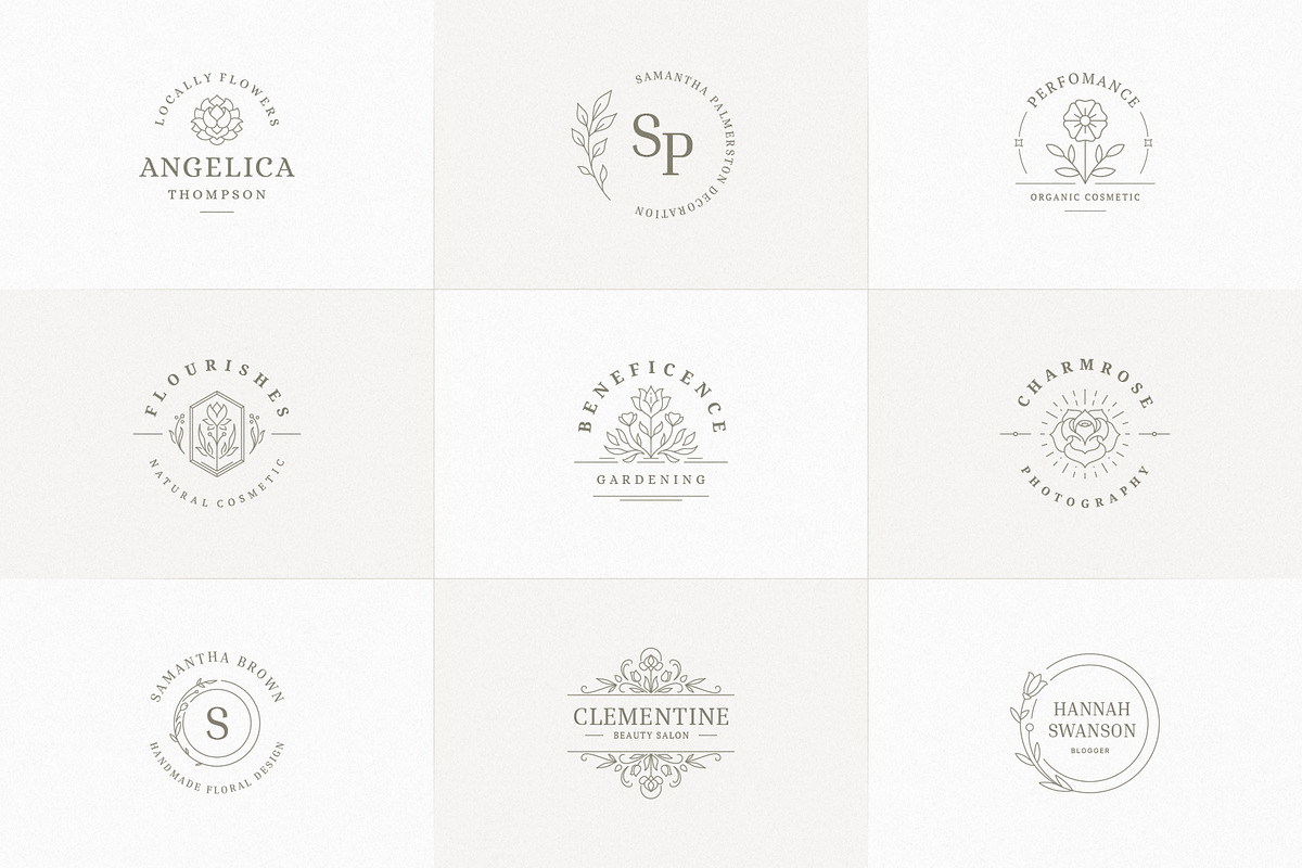 36 Botanical Logo Templates | Canva, a Branding & Logo Template by Vasya Kobelev (Photo 9 of 10)
