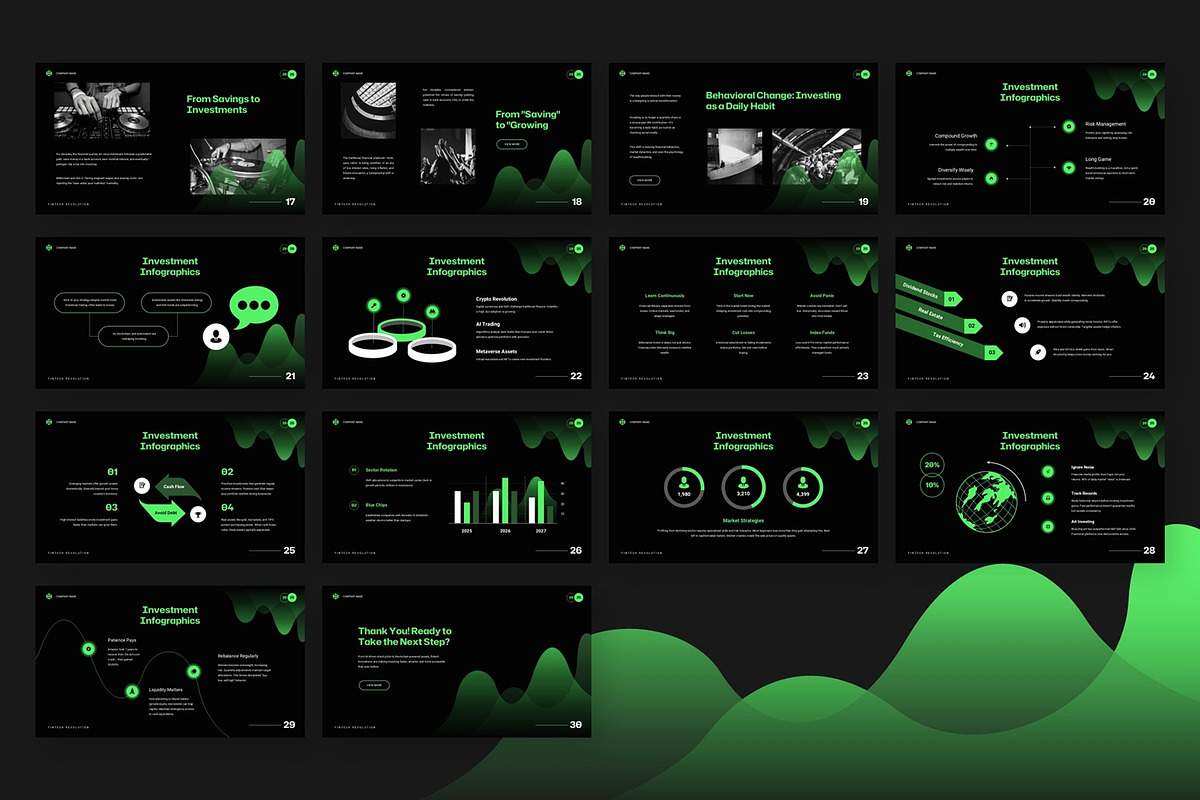 Gradient Wave - Powerpoint preview 3