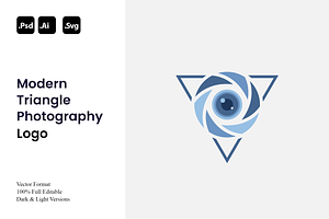 Modern Triangle Photography Logo, a Branding & Logo Template by Luxury Logos