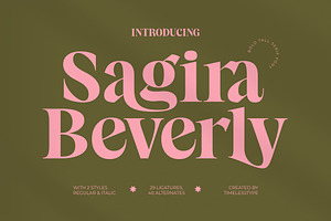 Sagira Beverly Modern Display Serif