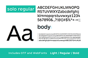 SOLO- Sans Serif Font Family, a Sans Serif Font by Designova® (Thumbnail 5 of 7)