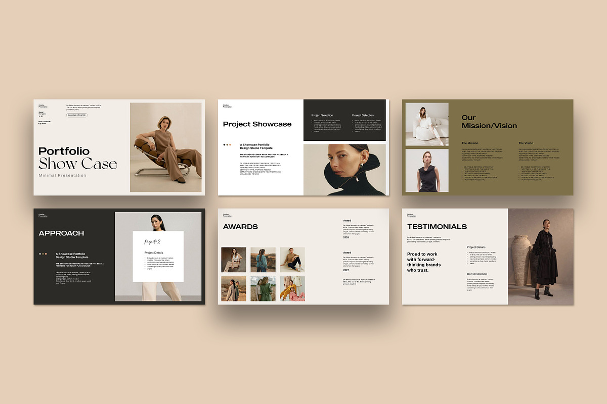 Portfolio Showcase Template, a Presentation Template by slidestock55 (Photo 6 of 12)