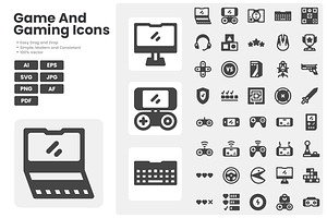 Game And Gaming Icons, a Solid Icon by erifqizeicon