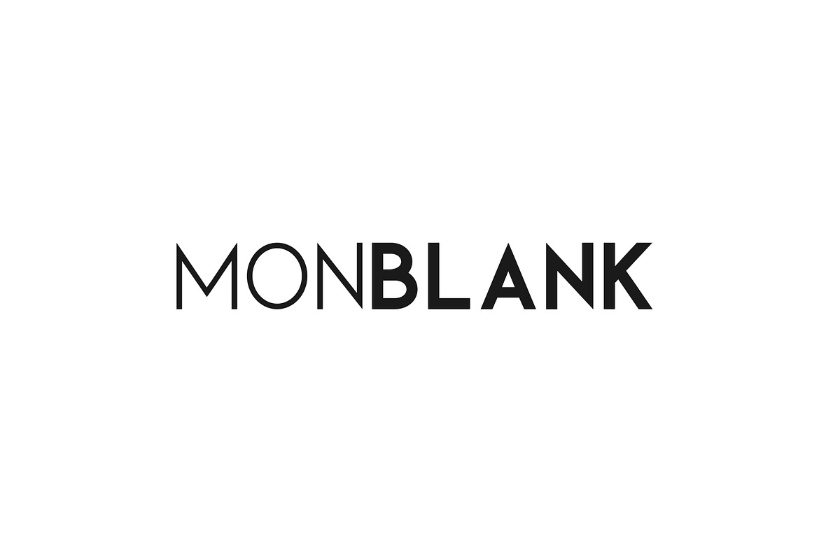 Monblank. Sans serif family