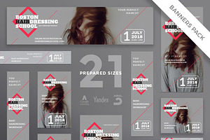 Banners Pack Hairdressing