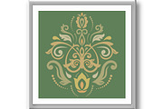 Damask Vector Oriental Pattern, a Decorative Illustration by FineArtStudio (Thumbnail 2 of 3)