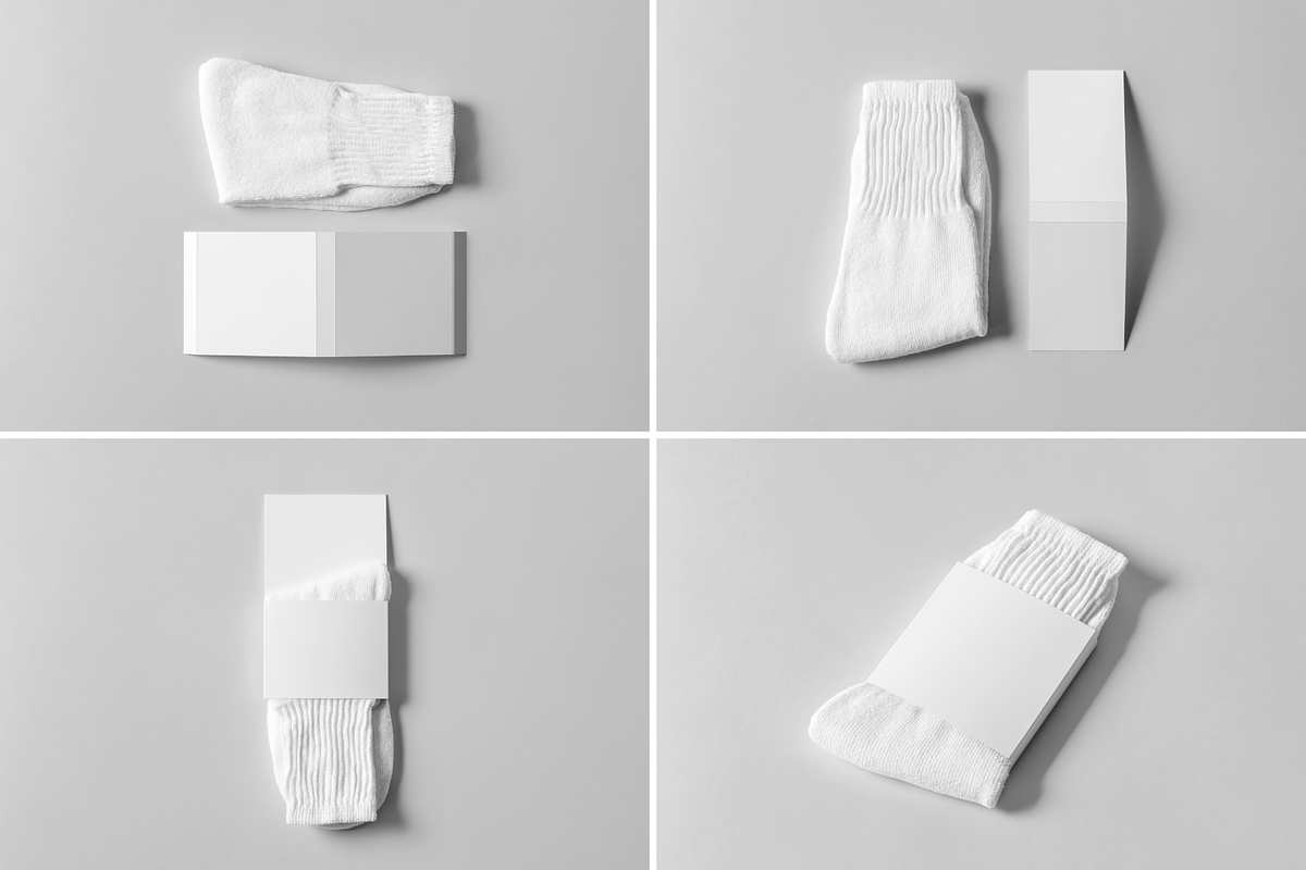Socks Package Mock-up, a Packaging Mockup by BLISS DESIGN