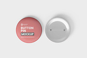 Pin Button Mockup, an Advertising Mockup by tiyasprabawa (Thumbnail 2 of 5)
