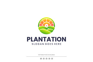 Gradient Modern Green Plantation, a Branding & Logo Template by Artnivora.Std