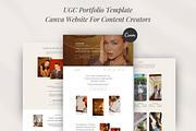 UGC Portfolio Canva Website Template, a Landing Page Template by GlamWebDesigns (Thumbnail 1 of 8)