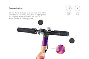 Electric Scooter Mockups Set, an Advertising Mockup by rebrandy (Thumbnail 3 of 8)