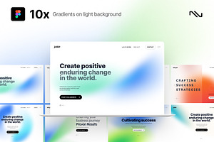 Creative Figma Gradient UI header, an UI Kit Template by neuwebz