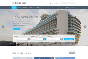 Book Your Cruise - Booking PSD