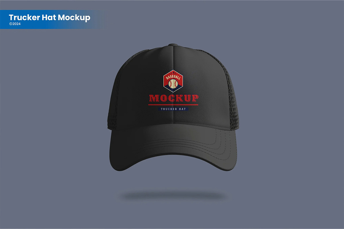 Trucker Hat Mockup, a Hat Mockup by SilverStudio778
