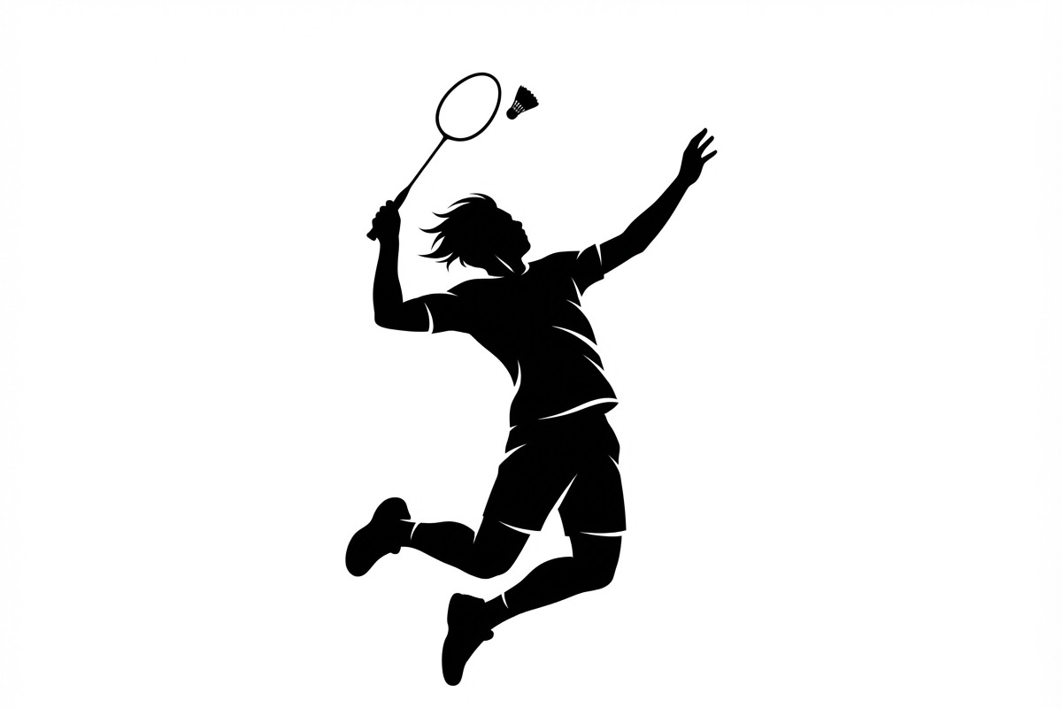 60 Badminton Player Smash Silhouette, a Person Illustration by Amazin_art (Photo 31 of 42)
