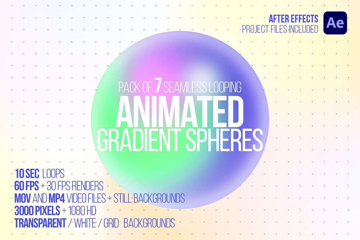 Animated AI Orbs / Spheres, a Background Graphic by BabyMad (Photo 5 of 7)