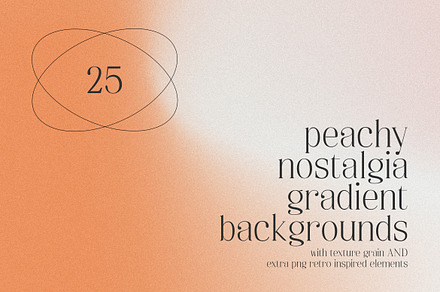 Peachy Nostalgia Gradient Background