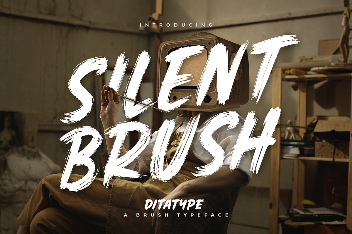 Silent Brush, a Script Font by Ditatype (Photo 1 of 10)