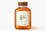 Honey Jar Packaging Label Mockup, a Product Mockup by graphypix (Thumbnail 1 of 4)