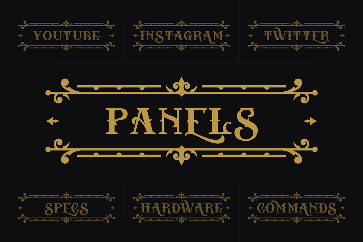 Victorian | 18 Twitch Panels, a Social Media Template by SageDsgn (Photo 1 of 6)