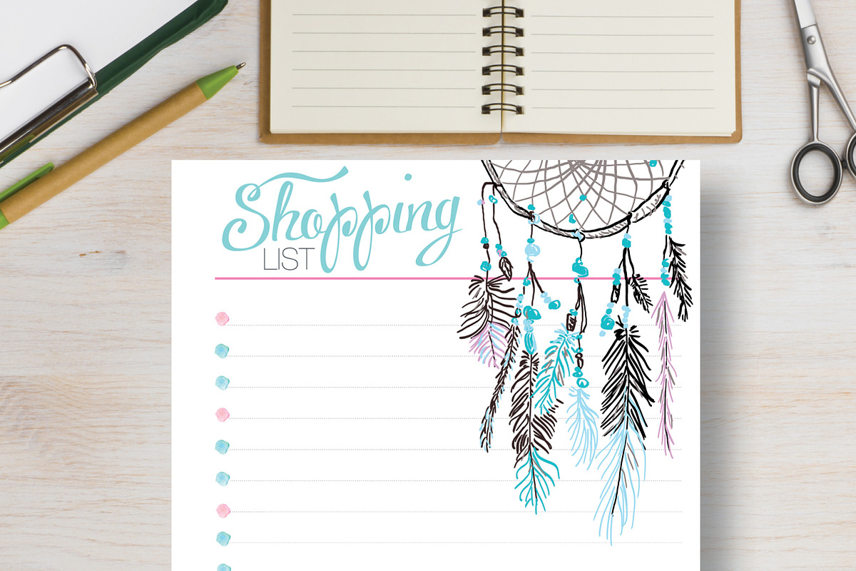 Printable Planner - Letter & Half, a Stationery Template by Stick with Sam