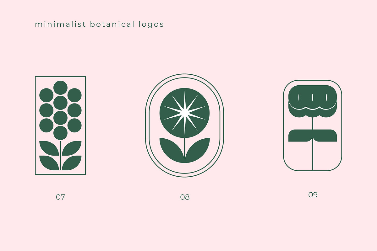 Minimalist Botanical Logos, an Object Graphic by Léo Alexandre (Photo 4 of 11)