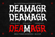 Deamagr - Gothic Fantasy Game Font, a Blackletter Font by Typia Nesia (Thumbnail 2 of 13)