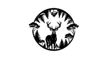 Beautiful deer forest circle art, an Illustration by Amazin_art (Thumbnail 7 of 32)