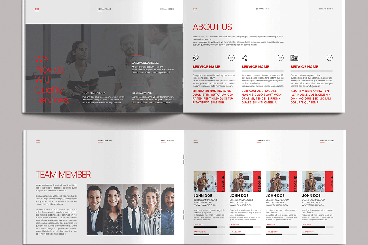 Modern Company Proposal Template, a Brochure Template by MightyDesign (Photo 4 of 8)