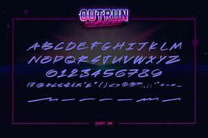 Outrun Forever 2 In 1 Font Pack