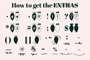 Christmas Lights - A Holiday Font, a Font by Dansie Design (Thumbnail 9 of 10)