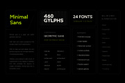 Minimal Sans - Geometric - 24 fonts, a Sans Serif Font by Peninsula Studioz (Thumbnail 7 of 12)