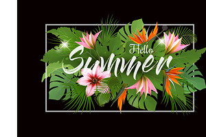 Summer Tropical Holiday Background