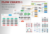 Flow Charts 1 PowerPoint Template, a Presentation Template by Yes Presentations (Thumbnail 1 of 73)