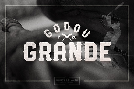 Godou Grande - Display Font, a Serif Font by BoxTube Labs