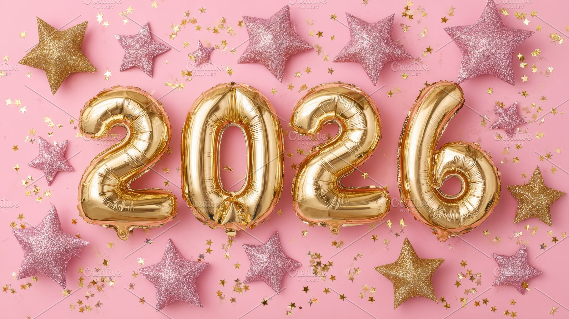 Gold balloons for New Years, a Photo by Beautiful things