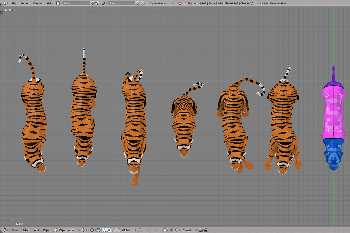 Tiger, an Animal 3D Model by Studio Ochi (Photo 4 of 6)