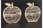 Best Teacher Apple Laser Cut Files, an Object Graphic by ThemeXDigital (Thumbnail 5 of 5)