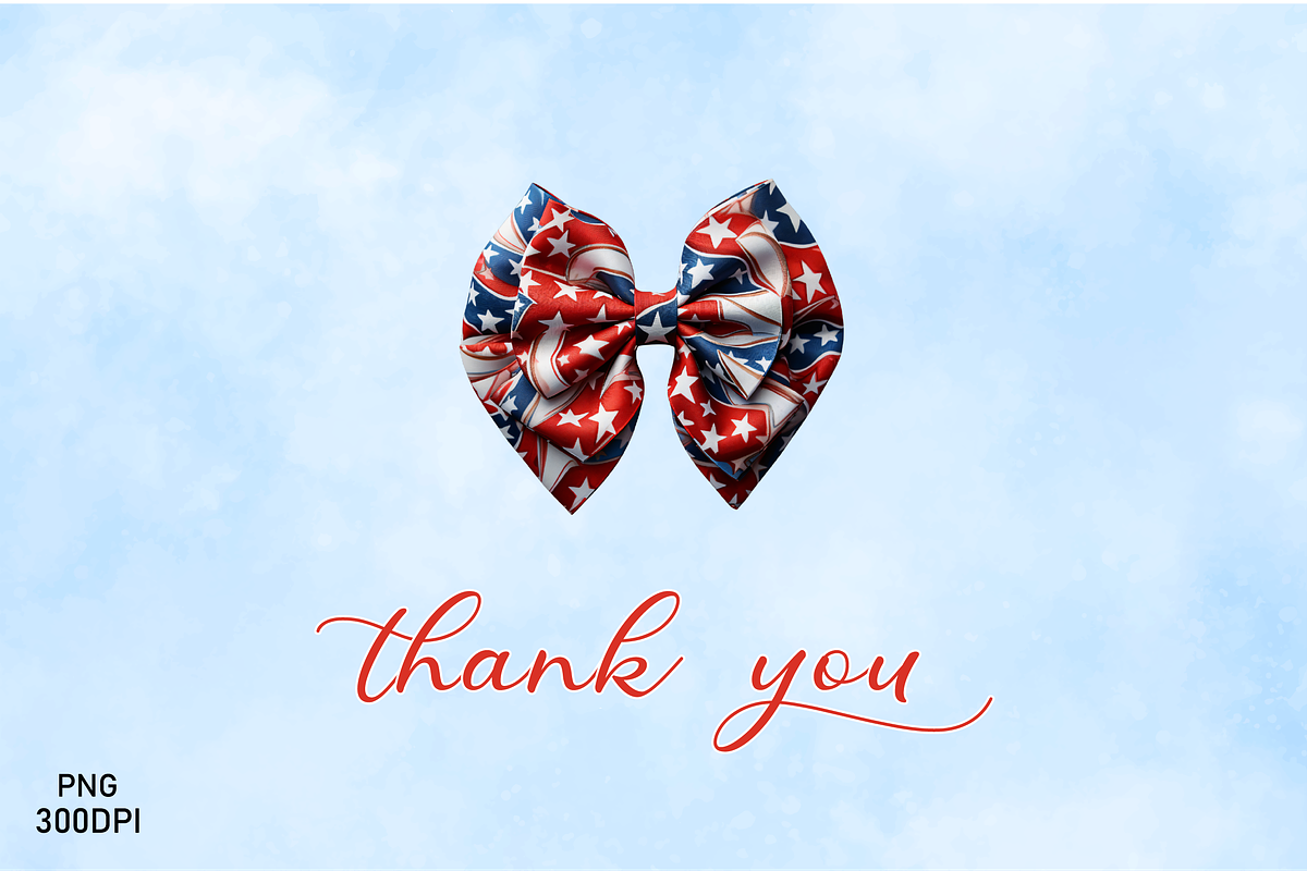 Bow Bundle Sublimation for 4th July, a Decorative Illustration by danishgraphics (Photo 3 of 3)