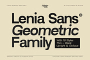 Lenia Sans Family | Intro 75% OFF, a Sans Serif Font by Lettertype Studio (Thumbnail 1 of 15)