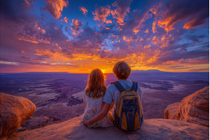 On the cliffs of Dead Horse Point, a Nature Photo by ZinetroN